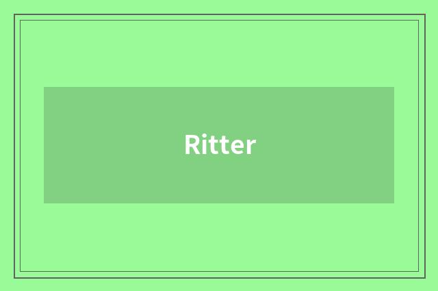 Ritter