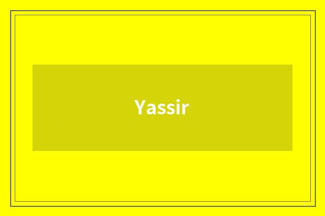 Yassir