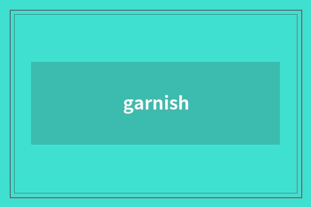 garnish