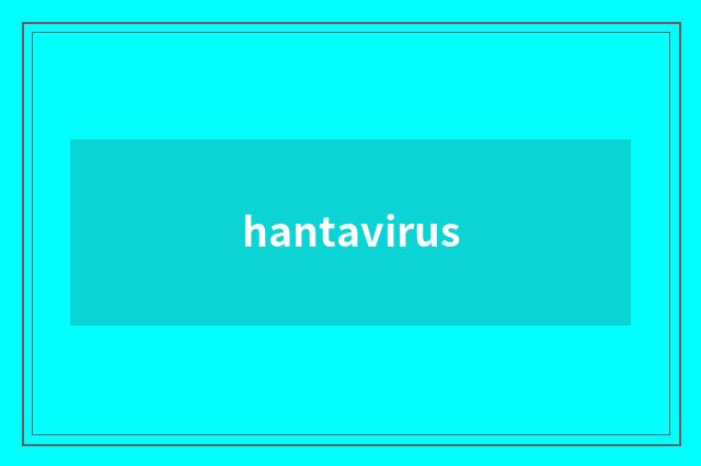 hantavirus