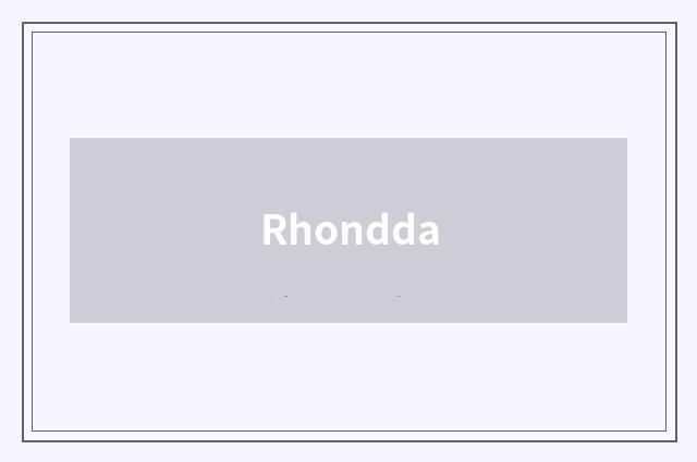 Rhondda
