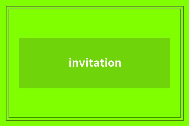 invitation