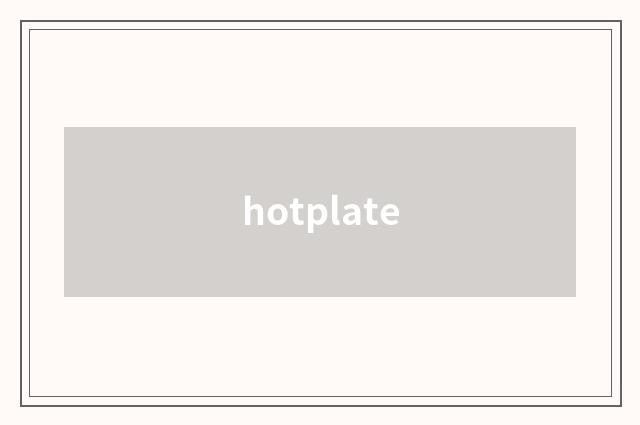 hotplate