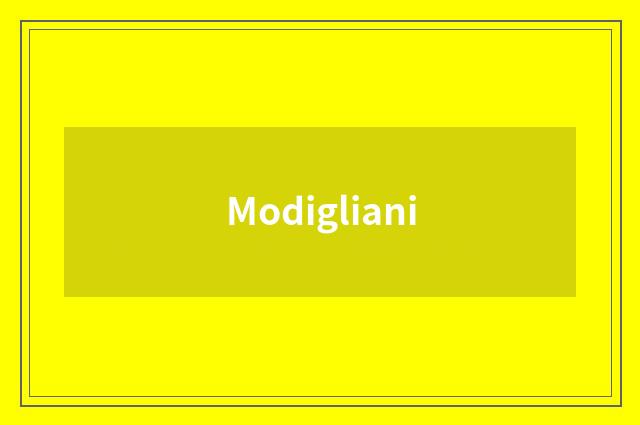 Modigliani
