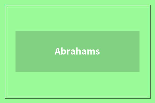 Abrahams