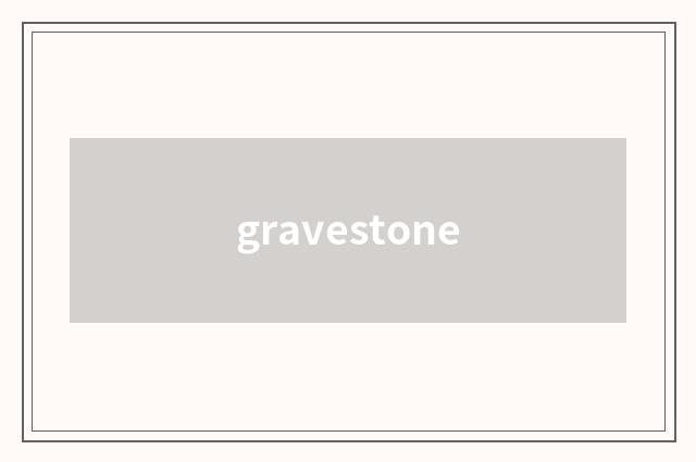 gravestone