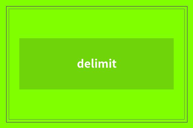 delimit