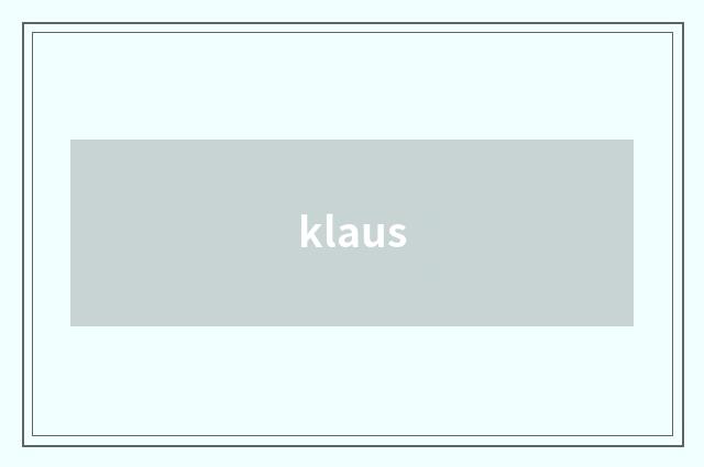 klaus