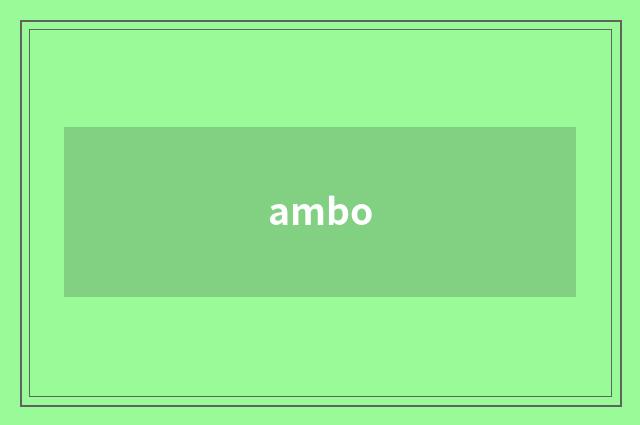 ambo