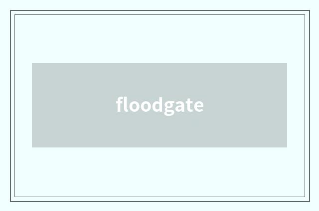 floodgate