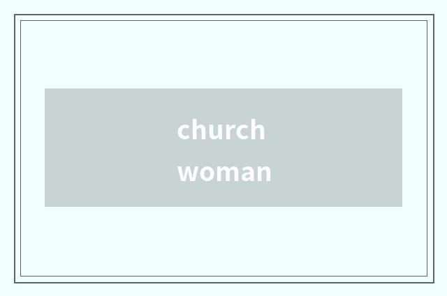 churchwoman