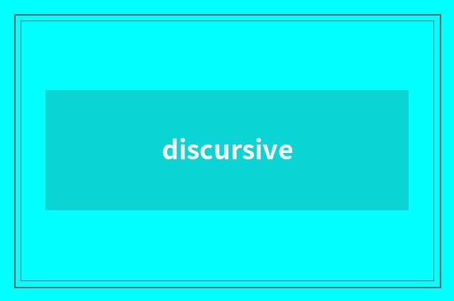 discursive