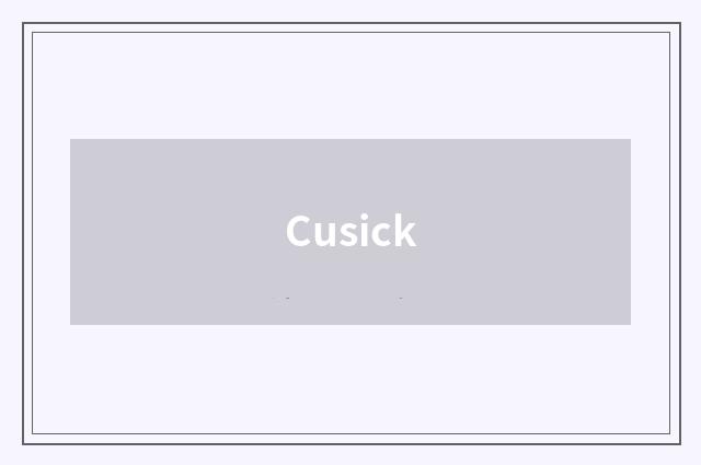 Cusick
