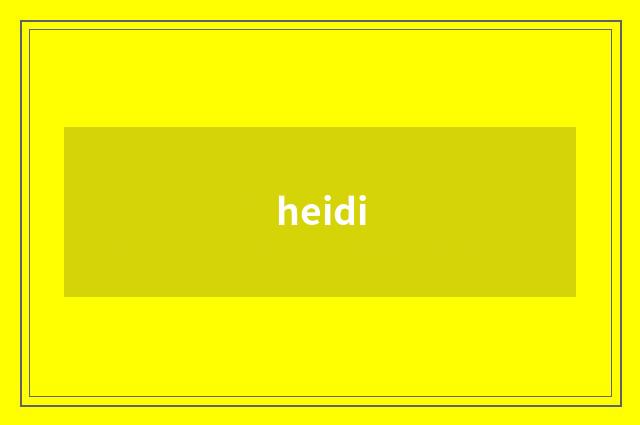 heidi