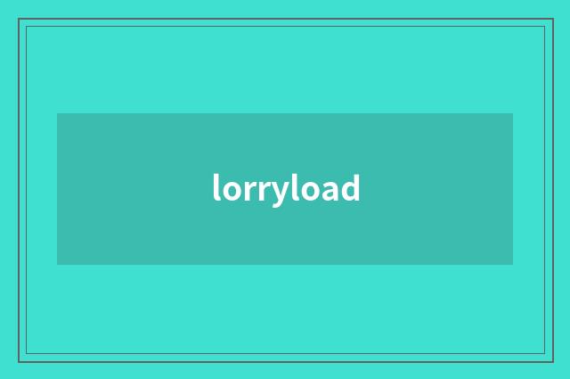 lorryload