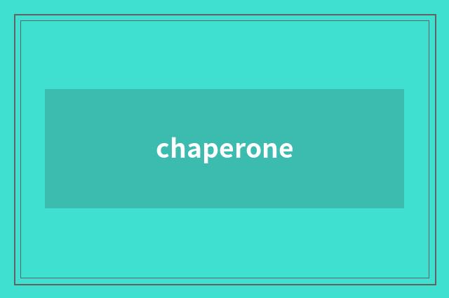 chaperone