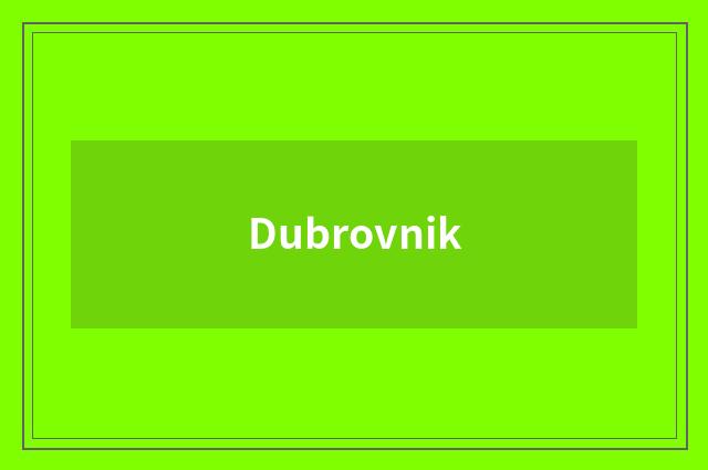 Dubrovnik