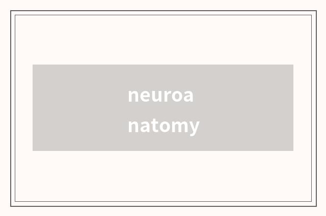 neuroanatomy