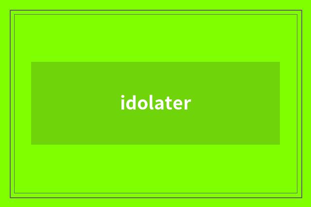 idolater