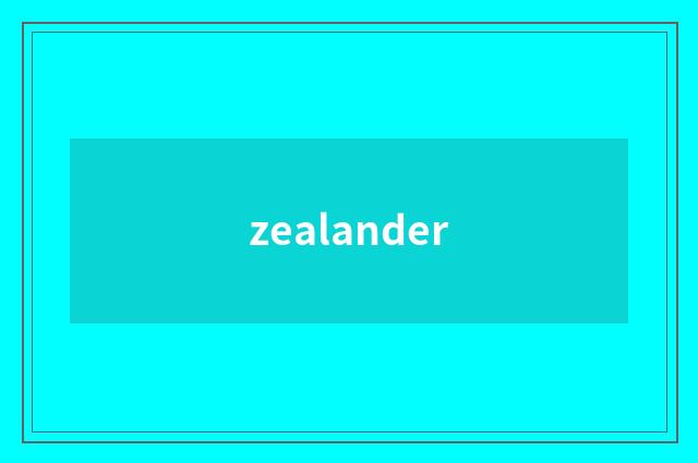 zealander