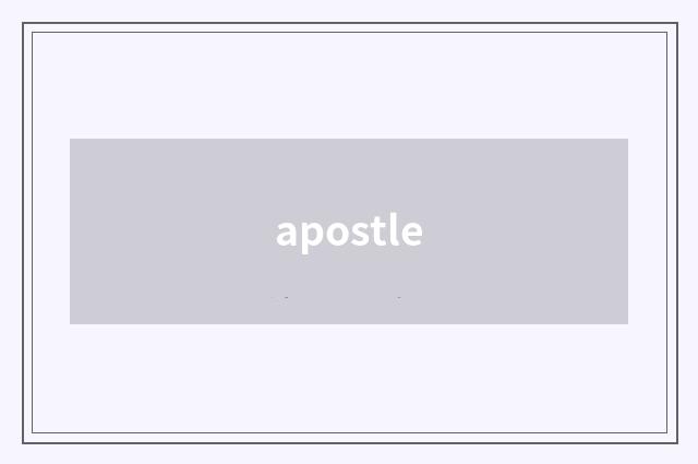 apostle