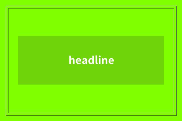headline