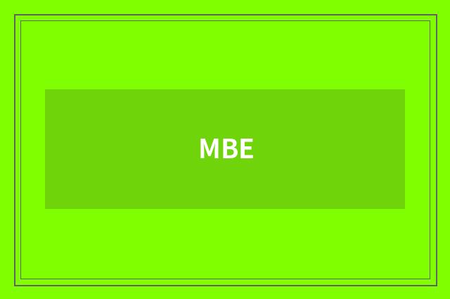 MBE