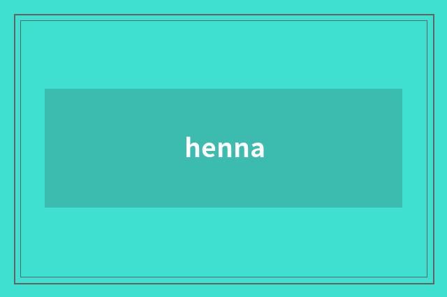 henna