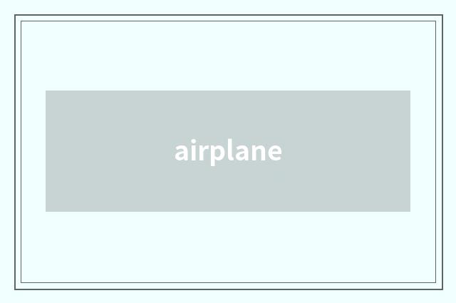 airplane