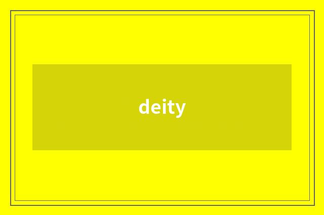 deity