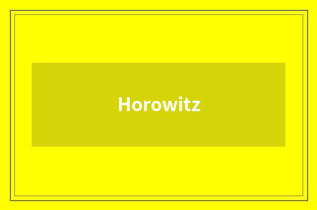 Horowitz