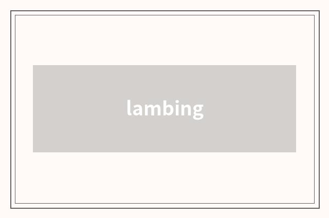 lambing