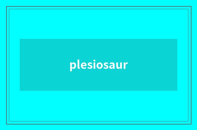 plesiosaur