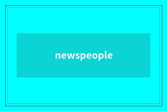 newspeople
