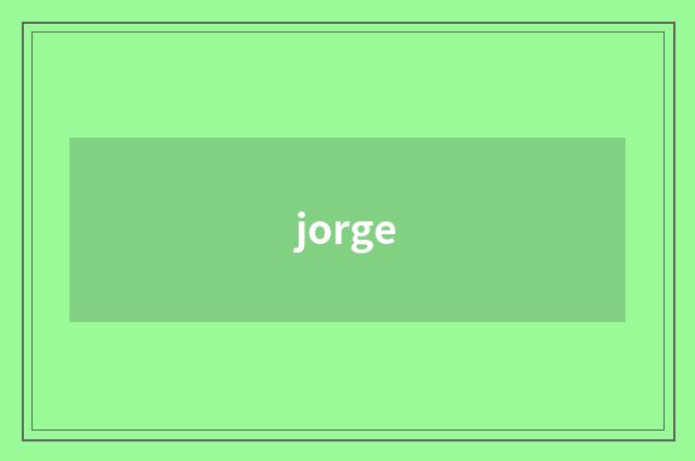 jorge