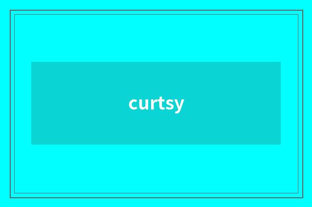curtsy