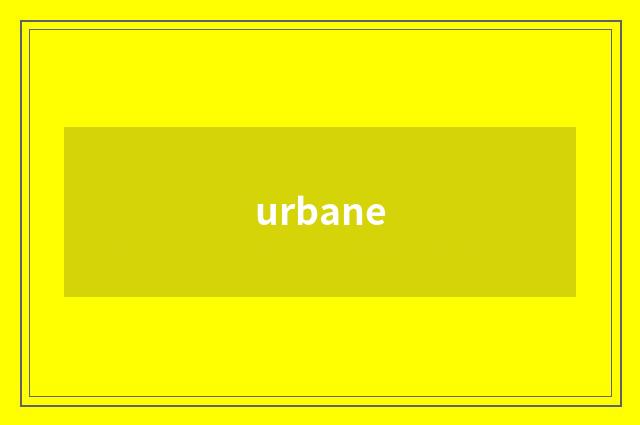 urbane