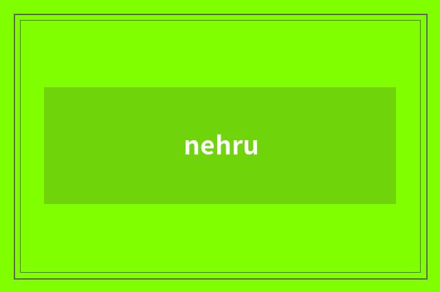 nehru