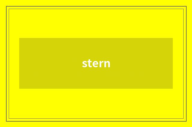 stern