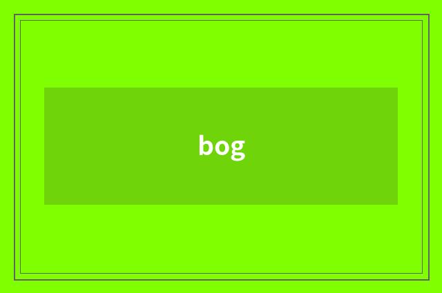 bog