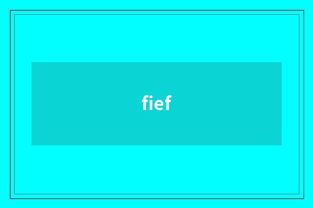 fief