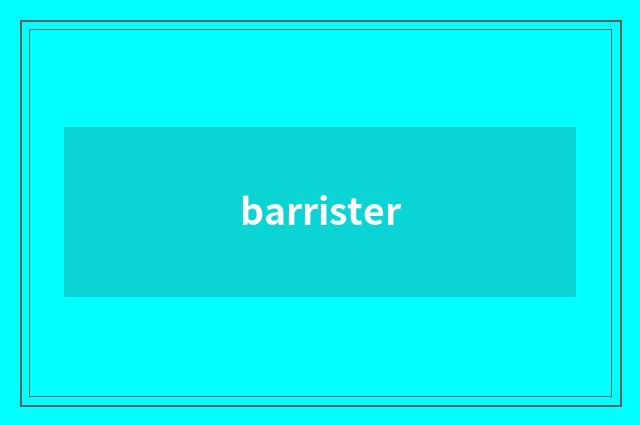 barrister