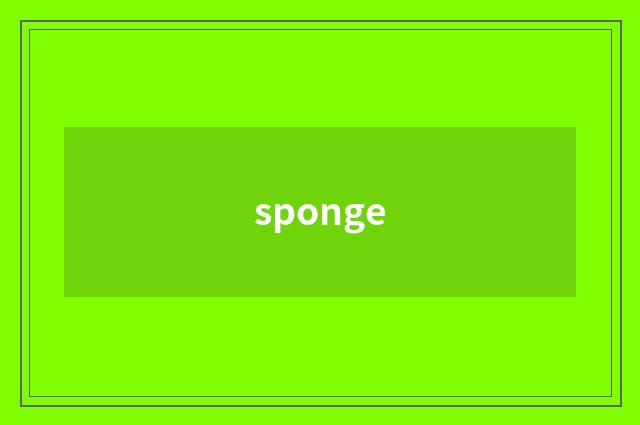 sponge