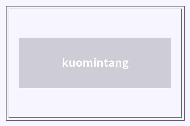 kuomintang