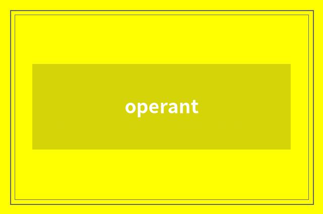operant