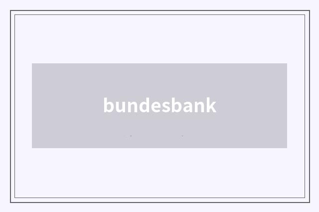 bundesbank