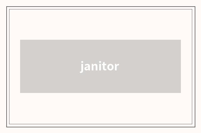 janitor