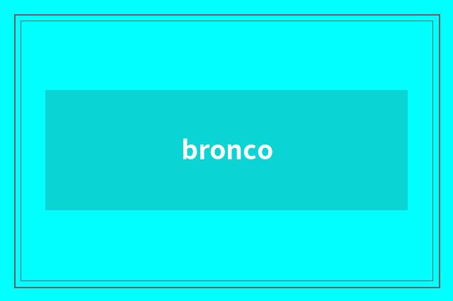 bronco