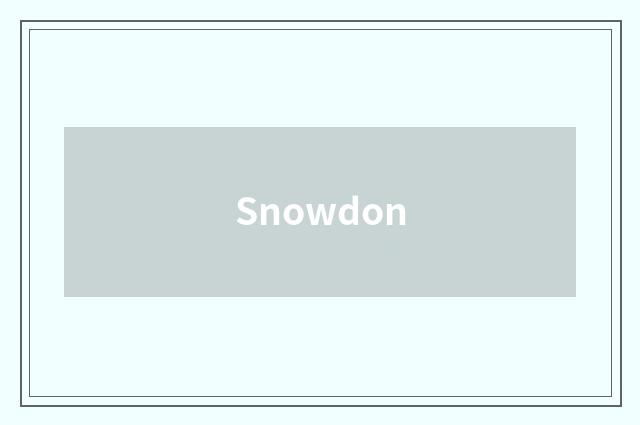 Snowdon