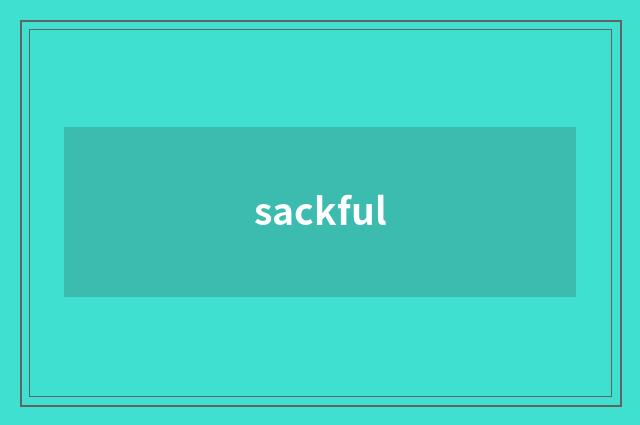 sackful